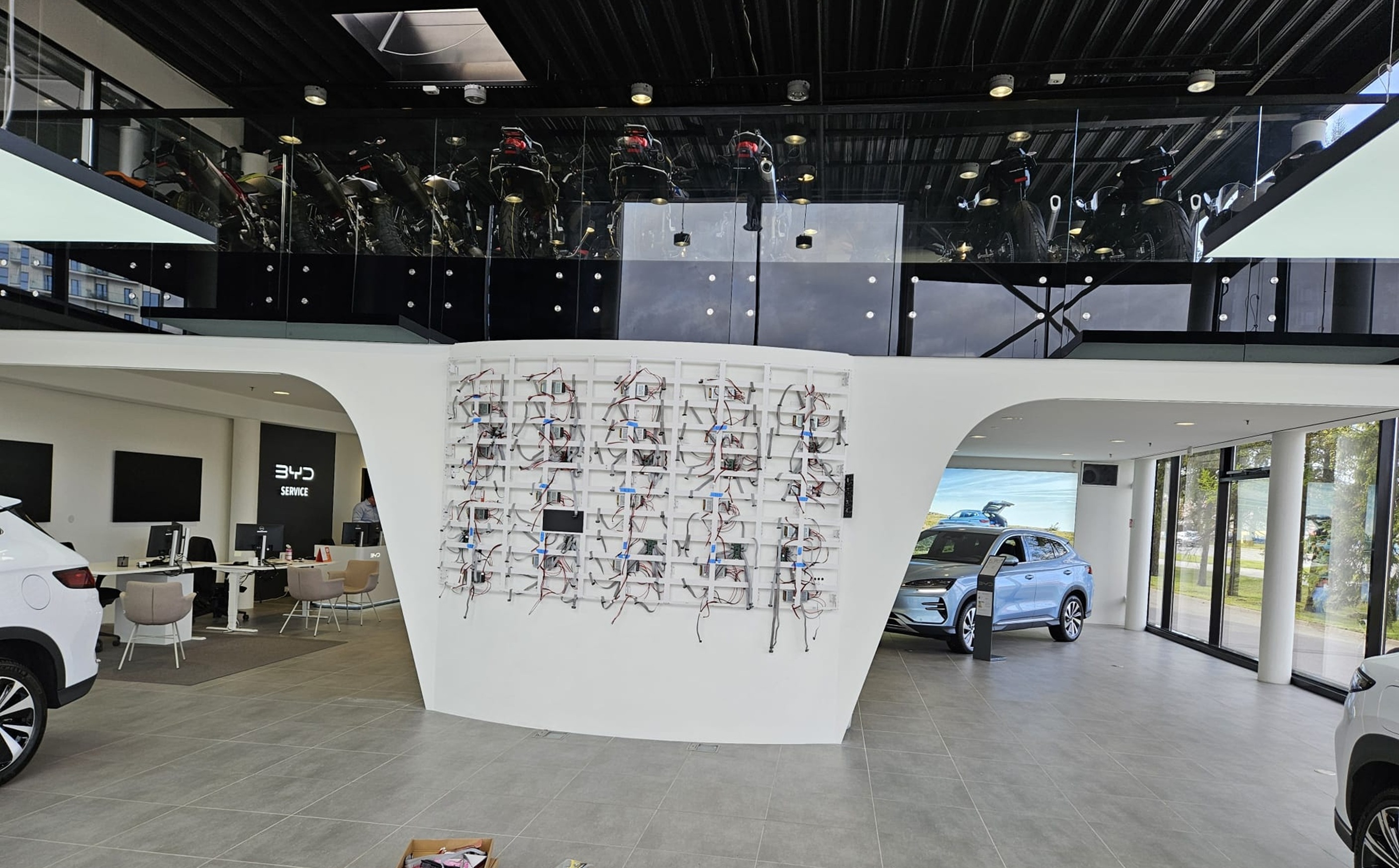 BYD Taline – LED ekrano integracija interjere