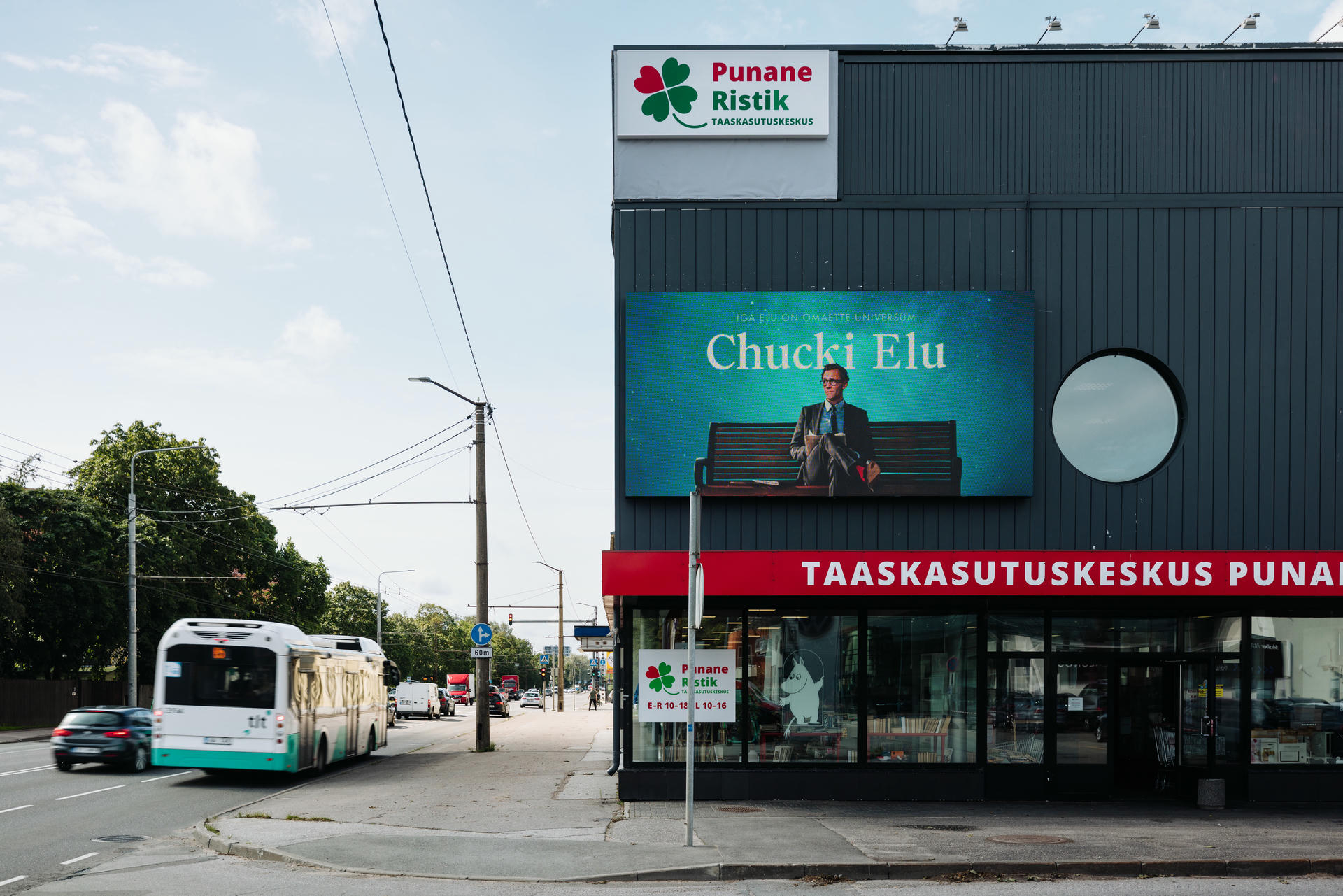 Mustamäe tee reklaminis LED ekranas