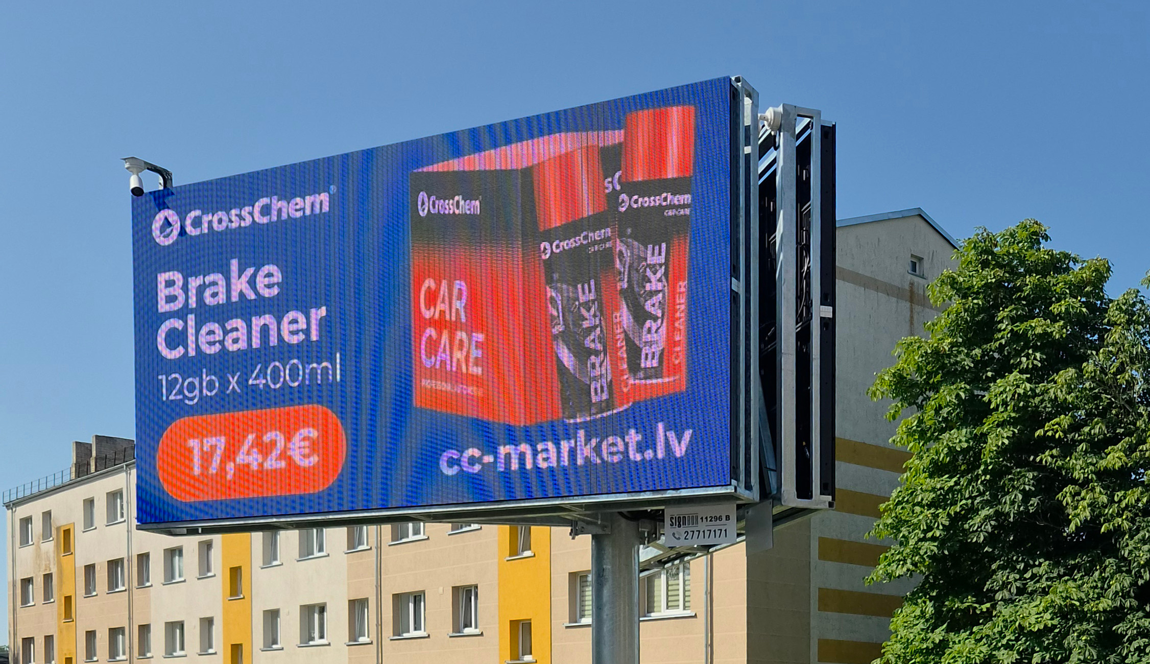 Lauko reklamos tinklo plėtra Latvijoje