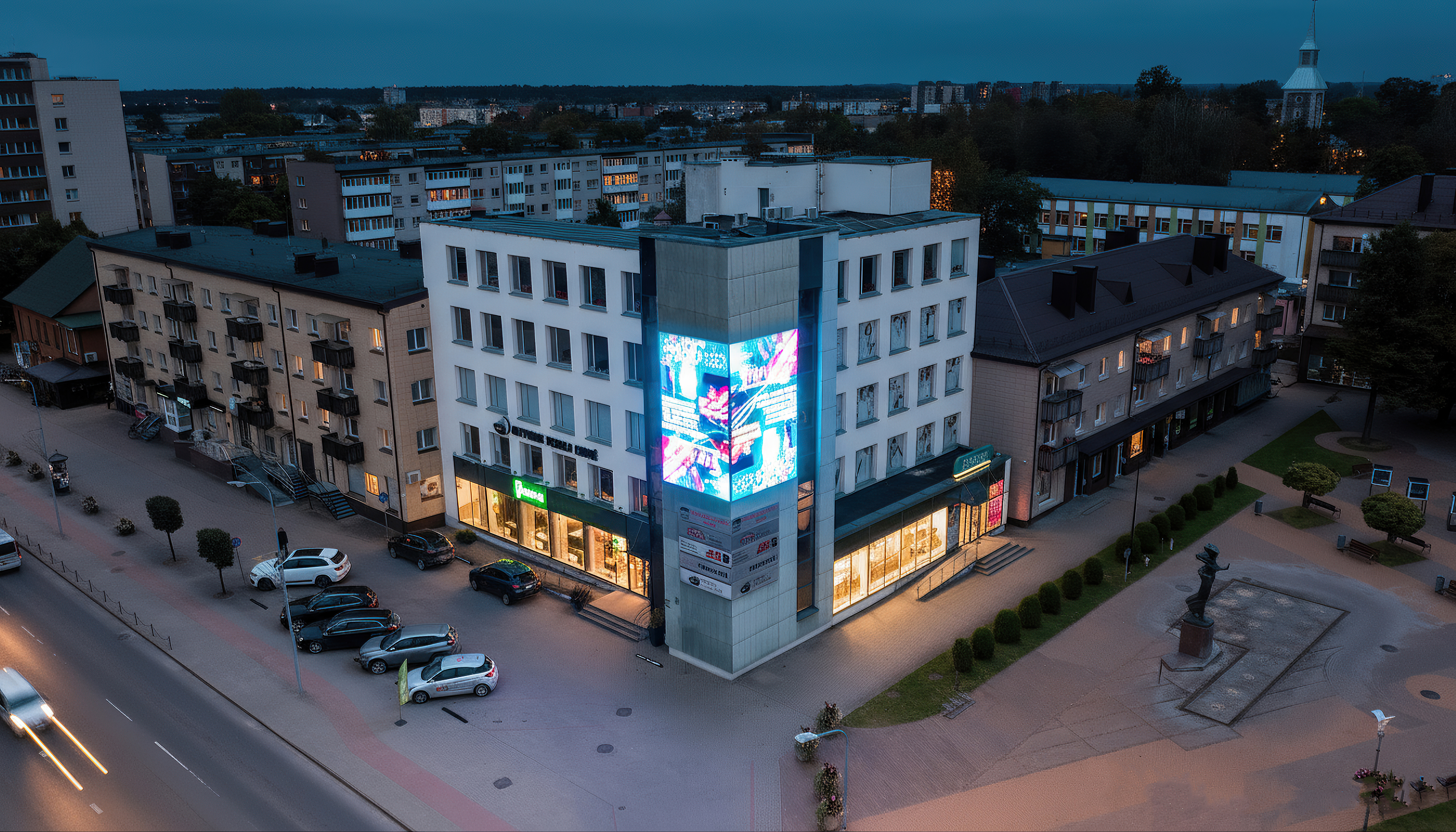Tauragė Corner LED – 3D efekto perspektyva